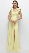 Load image into Gallery viewer, Dessy 1584 Ruffle Strap Chiffon Dress