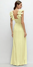 Load image into Gallery viewer, Dessy 1584 Ruffle Strap Chiffon Dress