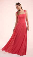 Load image into Gallery viewer, Jasmine B273013 Bow Strap on Basque Waist Long Gown