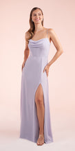 Load image into Gallery viewer, Jasmine B273017 Chiffon Spaghetti Strap Corset Bodice Long Gown