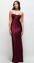 Load image into Gallery viewer, Dessy LB058 Strapless Bow Cut Out Bandeau Bodice Long Gown