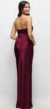 Load image into Gallery viewer, Dessy LB058 Strapless Bow Cut Out Bandeau Bodice Long Gown