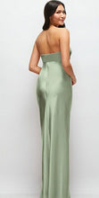 Load image into Gallery viewer, Dessy LB058 Strapless Bow Cut Out Bandeau Bodice Long Gown