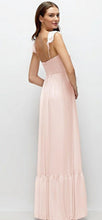 Load image into Gallery viewer, Dessy 3158 Ruffle Strap Chiffon Bustier Maxi Dress with Ruffle Hem and A-Line Skirt