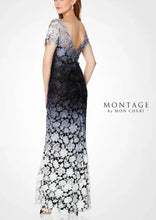 Load image into Gallery viewer, Montage 119958 Gorgeous Ombré Lace Long Gown with Sleeve