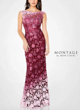 Load image into Gallery viewer, Montage 119958 Gorgeous Ombré Lace Long Gown with Sleeve