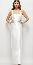 Load image into Gallery viewer, Dessy D865 Scoop Neck Corset Satin Maxi Dress with Detachable Bow