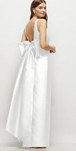 Load image into Gallery viewer, Dessy D865 Scoop Neck Corset Satin Maxi Dress with Detachable Bow