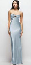 Load image into Gallery viewer, Dessy LB058 Strapless Bow Cut Out Bandeau Bodice Long Gown