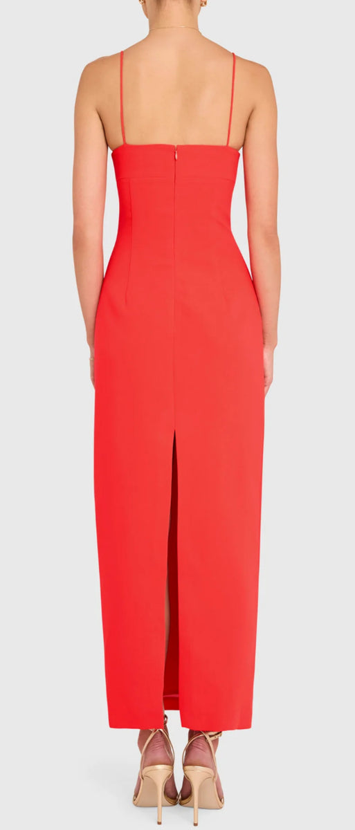 Amanda Uprichard Lawrence Maxi in Crimson – Gigi's Closette Ltd