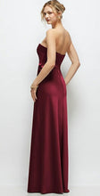 Load image into Gallery viewer, Dessy TH143 Strapless Satin Maxi Dress