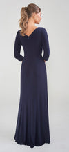 Load image into Gallery viewer, Jade K288008 Matte Jersey V-neckline Long Gown with Appliqué