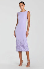 Load image into Gallery viewer, Macduggal 11853 Sleeveless Crepe Midi Dress with Floral Detail