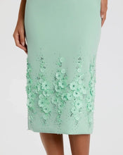 Load image into Gallery viewer, Macduggal 11853 Sleeveless Crepe Midi Dress with Floral Detail