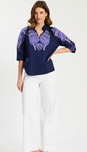 Load image into Gallery viewer, Tyler Boe Glorie Appliqué Shirt in Beacon Blue
