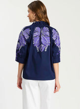Load image into Gallery viewer, Tyler Boe Glorie Appliqué Shirt in Beacon Blue