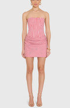 Load image into Gallery viewer, Amanda Uprichard Mariah Dress in Red and White Gingham