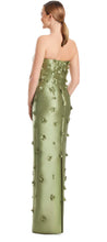 Load image into Gallery viewer, Daymor 3220 Strapless Long Gown with Flower Appliqué Detail