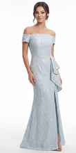 Load image into Gallery viewer, Jasmine K288060 Off the Shoulder Jacquard Long Gown
