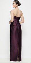 Load image into Gallery viewer, Dessy D896 Strapless Pleated Column Satin Maxi Dress