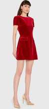 Load image into Gallery viewer, Amanda Uprichard Abigail Dress in Carnelian Velvet