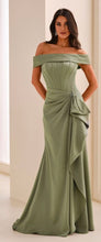 Load image into Gallery viewer, Mon Cheri M3212 Off the Shoulder Long Gown with Detachable Long Sleeves