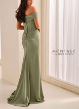 Load image into Gallery viewer, Mon Cheri M3212 Off the Shoulder Long Gown with Detachable Long Sleeves