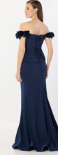 Load image into Gallery viewer, Montage M2240 Off the Shoulder Long Gown with Flower Detail