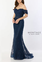 Load image into Gallery viewer, Montage M2238 Off the Shoulder Sequin Embellished Long Gown