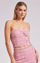 Load image into Gallery viewer, Generation Love Coraline Pink Melange Tweed Bustier
