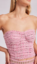 Load image into Gallery viewer, Generation Love Coraline Pink Melange Tweed Bustier