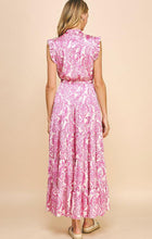 Load image into Gallery viewer, The Hadley Dress in Pink and White Print
