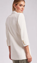 Load image into Gallery viewer, Generation Love Maxine Crepe Blazer in White