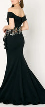 Load image into Gallery viewer, Cameron Blake CB779 Off the Shoulder Gown with Lace Appliqué