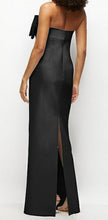Load image into Gallery viewer, Dessy D859 Strapless Satin Maxi Dress with Bow on Bodice
