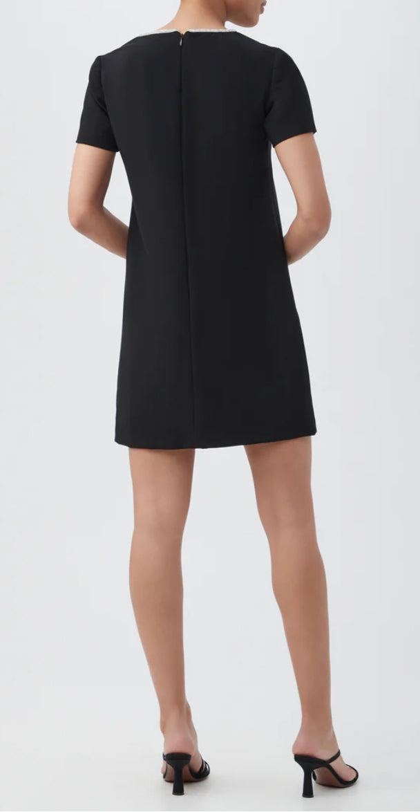 Trina Turk Obelle Dress in Black with Short Sleeve – Gigi's Closette Ltd