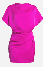 Load image into Gallery viewer, One33 Social Sienna Draped Mini Dress in Fuchsia