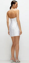 Load image into Gallery viewer, Dessy 3167 Strapless Mini Dress with Floral Detail