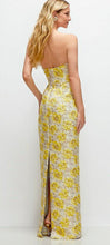 Load image into Gallery viewer, Dessy D877GYF Yellow Jacquard Column Dress