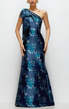 Load image into Gallery viewer, Dessy D879BRD One Shoulder Damask with Trumpet Skirt