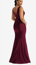 Load image into Gallery viewer, Dessy CS100 Luxe Satin V-Neck Long Gown