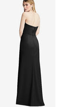 Load image into Gallery viewer, Dessy 6873 Strapless Pleated Faux Wrap Long Gown