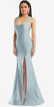 Load image into Gallery viewer, Dessy CS113 Square Neck Stretch Satin Long Dress