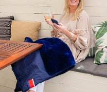 Load image into Gallery viewer, Pretty Rugged Marine Faux Fur Lap Blanket