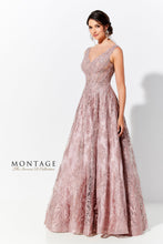 Load image into Gallery viewer, Ivonne D 120D10 Embroidered lace Ball gown with Detachable sleeves.