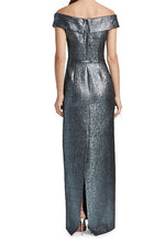 Load image into Gallery viewer, Teri Jon 47240 Jacquard Off the Shoulder Column Gown