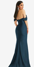 Load image into Gallery viewer, Dessy CS101 Off the Shoulder Corset Stretch Satin Long Gown
