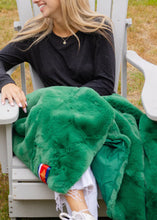 Load image into Gallery viewer, Pretty Rugged Green Long Lap Blanket