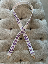 Load image into Gallery viewer, TCU Frogs Beaded Purse Strap
