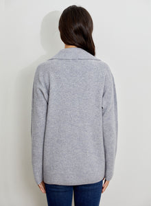 DH Grey Cashmere Blazer Sweater